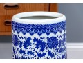 Chinese Blue And White Umbrella Stand, 20th C. 