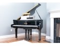 Pearl River Baby Grand Black Lacquered Piano With Piano Stool
