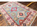 Hand Knotted Wool Pakistan Kazak Room Size Carpet, 6'-6