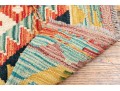 Vibrant Hand Woven Wool Kilim Scatter Mat, 2'-2