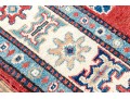 Hand Knotted Wool Pakistan Kazak Accent Carpet, 6' X 4'-2