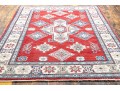 Hand Knotted Wool Pakistan Kazak Accent Carpet, 6' X 4'-2
