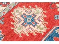 Hand-Knotted Wool Pakistan Kazak Accent Carpet 3'-4