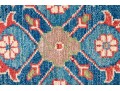 Hand-Knotted Wool Pakistan Kazak Accent Carpet 3'-4