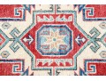 Hand Knotted Wool Pakistan Kazak Accent Carpet, 6' X 4'-2