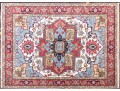 A Beautiful Indo-heriz Pattern Hand Knotted Wool Room Size Carpet, 8' X 10', New