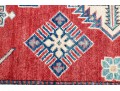 Hand Knotted Wool Pakistan Kazak Accent Carpet, 6' X 4'-2