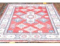 Hand Knotted Wool Pakistan Kazak Accent Carpet, 6' X 4'-2