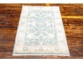 Hand-Knotted Wool Indo-Oushak Scatter Carpet (2'-10