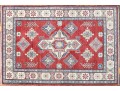 Hand Knotted Wool Pakistan Kazak Accent Carpet, 6' X 4'-2