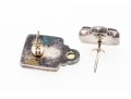 Sterling Silver Beautiful Carved Mother-of-pearl And Peridot Earrings