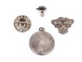 Collection Of Sterling Silver Art Nouveau Motif Jewelry Pieces