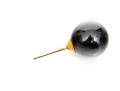 14k Yellow Gold Classic 8.25 Mm Black Onyx Ball Stud Earrings