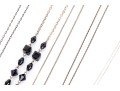 Collection Of Sterling Silver And Onyx Motif Jewelry Pieces