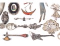 Collection Of Eclectic Sterling Coin, Silver Plate And Gold Filled Necklaces And Brooches