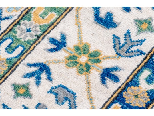Hand Knotted Wool Kazak Room Size Carpet - 8' 4