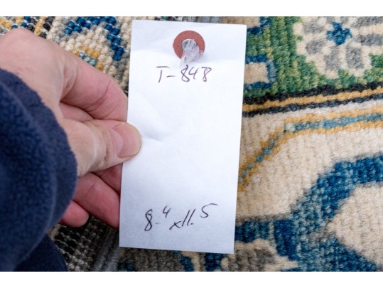 Hand Knotted Wool Kazak Room Size Carpet - 8' 4