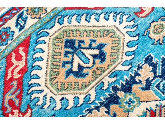 Hand Knotted Wool Pakistan Kazak, 4’ X 2'-10