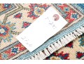 Hand-knotted Wool Kazak Carpet, 4' X 2'-7