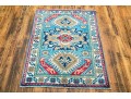 Hand Knotted Wool Pakistan Kazak, 4’ X 2'-10