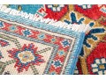 Hand-knotted Wool Kazak Carpet, 4' X 2'-7
