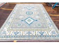Hand Knotted Wool Kazak Room Size Carpet - 8' 4