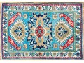 Hand Knotted Wool Pakistan Kazak, 4’ X 2'-10