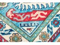 Hand Knotted Wool Pakistan Kazak, 4’ X 2'-10