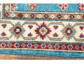 Hand-knotted Wool Kazak Carpet, 4' X 2'-7