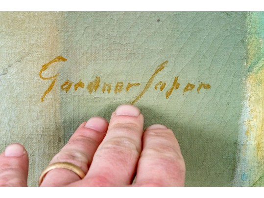 James Hamlin Gardner-Soper (American, 1877-1939) Oil On Canvas, Portrait Of Jessie Hilles Greenway