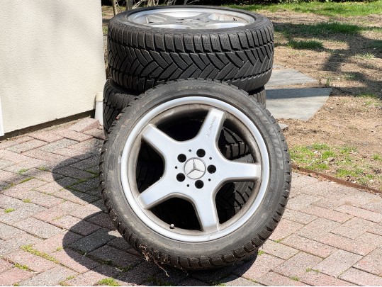 Set Of Four Mercedes AMG Rims With Tires