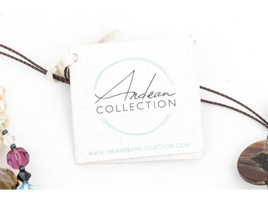 Collection Of Wonderful Assorted Beaded Fashion Necklaces, Including A Monopoly Piece Motif