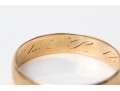 14k Yellow Gold Simple 5mm Wedding Band, Size 11.5