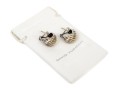 David Yurman Sterling Silver And 14k Yellow Gold Classic Earrings, With Pouch