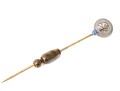 14k Yellow And White Gold Antique Deco Style Sapphire Set Stick Pin