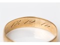 14k Yellow Gold Simple 5mm Wedding Band, Size 11.5