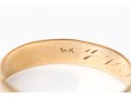 14k Yellow Gold Simple 5mm Wedding Band, Size 11.5