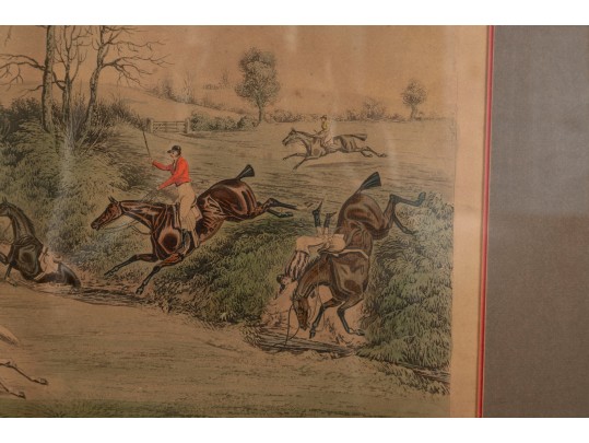 Hand-Colored Fox-Hunting Etchings By Samuel Howitt & James Pollard 