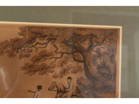 Hand-Colored Fox-Hunting Etchings By Samuel Howitt & James Pollard 