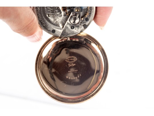 Gold-Filled Hamilton & Fahys 17 Jewel Pocket Watch