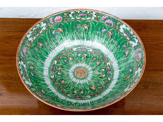 Substantial Chinese Export Famille Rose Centerpiece Bowl