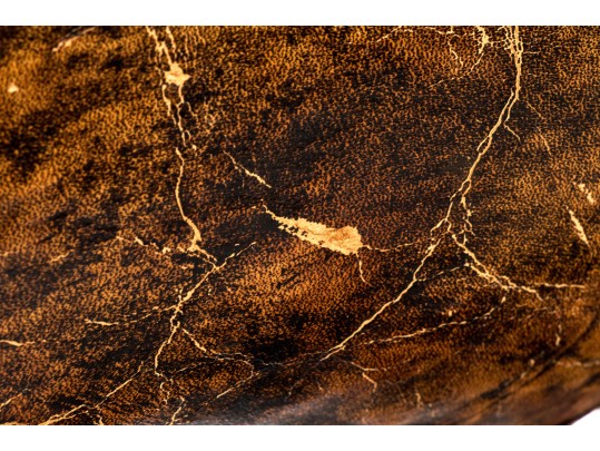 Attrib. Dimitro Omersa Vintage Hand-stitched Leather Donkey Form Footstool