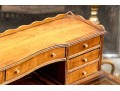 Federal Style Serpentine Leather Top Desk
