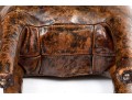 Attrib. Dimitro Omersa Vintage Hand-stitched Leather Donkey Form Footstool