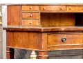 Federal Style Serpentine Leather Top Desk