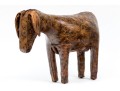 Attrib. Dimitro Omersa Vintage Hand-stitched Leather Donkey Form Footstool
