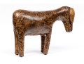 Attrib. Dimitro Omersa Vintage Hand-stitched Leather Donkey Form Footstool