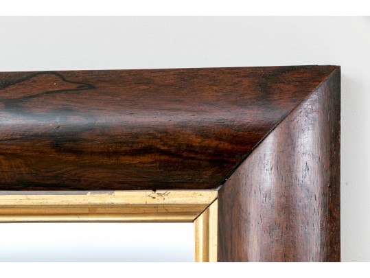 Antique Rosewood Framed Mirror, Ca. 1860