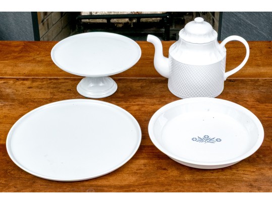 Collection Of White Ceramic Serving Wares