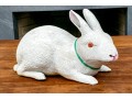 Antique Japanese Biscuit Porcelain Rabbit Okimono